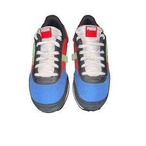Boys' Big Kids' Puma Future Rider Casual Shoes Blue / Red / Puma White Size 6C